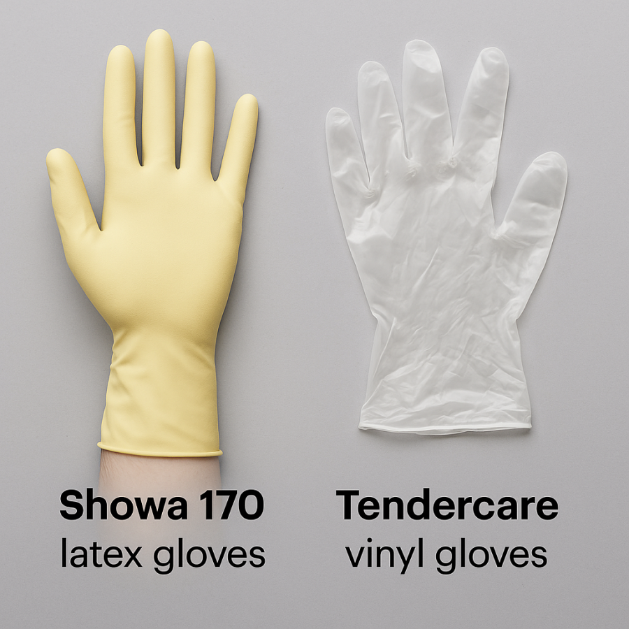 Showa 170 vs. Tendercare Vinylhansker – Hvilke Hansker Passer Best for Deg?
