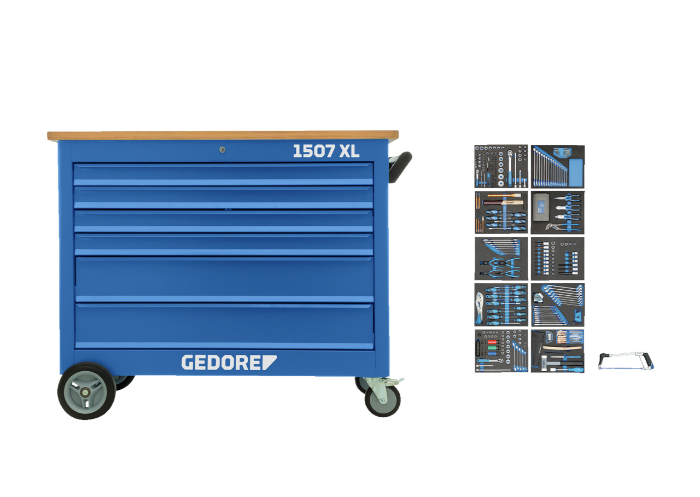 Gedore 1507 XL-TS-308 Mobile Workbench 308 Pieces 3
