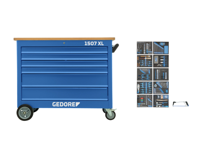 Gedore 1507 XL-TS-308 Mobile Workbench 308 Pieces 4