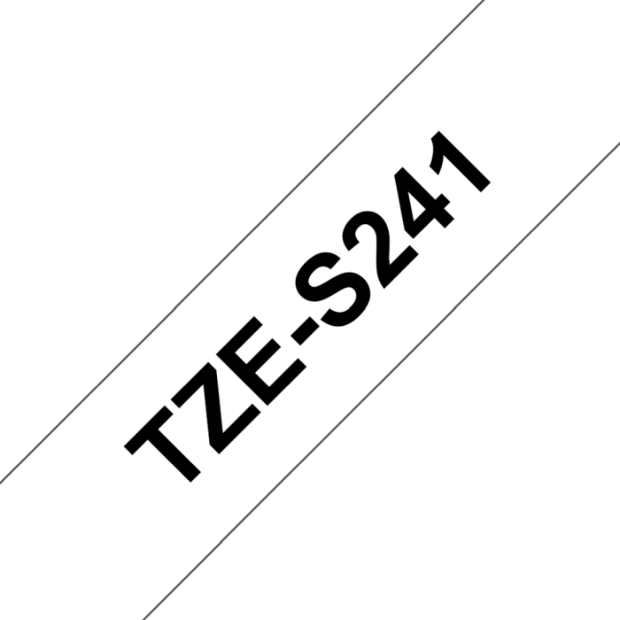 Brother Tzes Tape – Sterk, Holdbar Kvalitet (Brotzs241, Svart/hvit, 1 Eske) Svart hvit 4