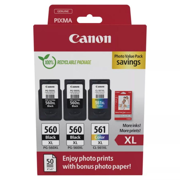Canon Photo Value Pack – 3 Kartonger, Høy Kvalitet (Can3712c012, 1 Eske) 5