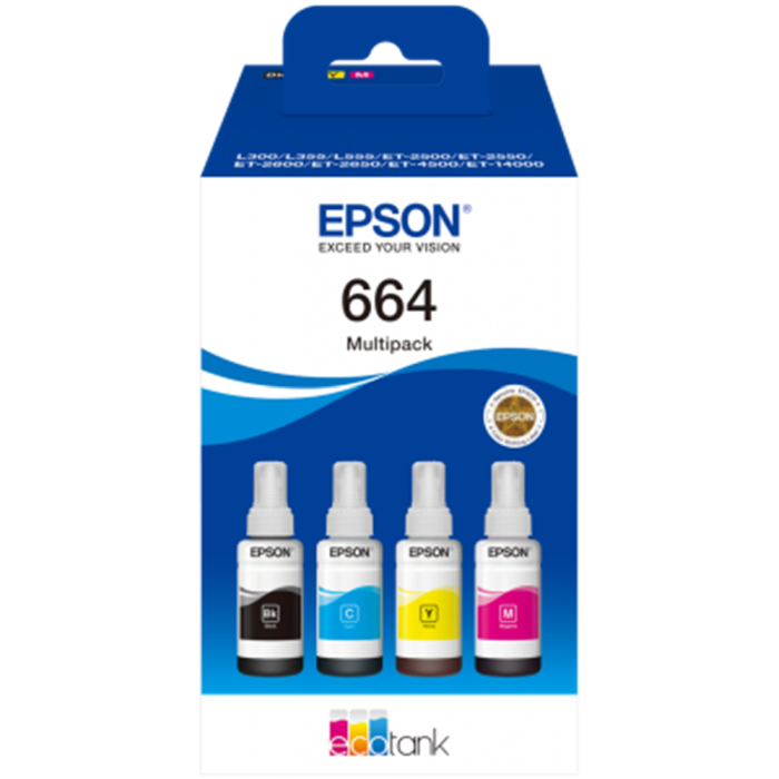 Epson Ecotank Blekk – Lavere Utskriftskostnader (Epsc13t664640, 1 Eske) 2