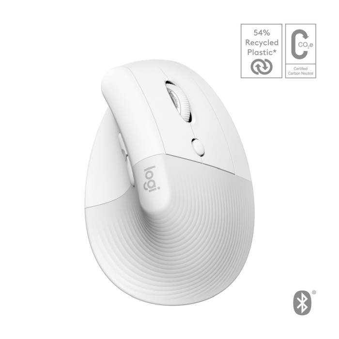 Logitech Lift For Mac Vertikal Mus – Ergonomisk Design (Log910006477, 1 Eske) 7