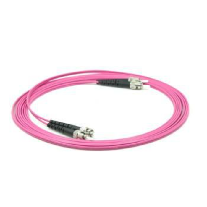 MicroConnect Optisk Fiberkabel, St-St, Multimodus, Dupleks, Om4 (Erica Violet), 10m, 1 Stykk, Sen-Fib112010-4 Grønn
