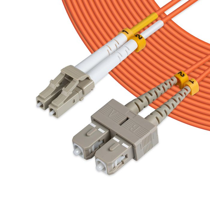 MicroConnect Optisk Fiberkabel, Lc-Sc, Multimodus, Dupleks, Om1 (Oransje), 5m, 1 Stykk, Sen-Fib420005 oransje 2