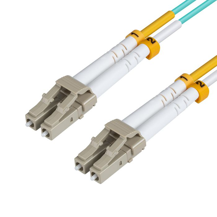 MicroConnect Optisk Fiberkabel, Lc-Lc, Multimodus, Dupleks, Om3 (Akvablå) 150m, 1 Stykk, Sen-Fib442150 Blå