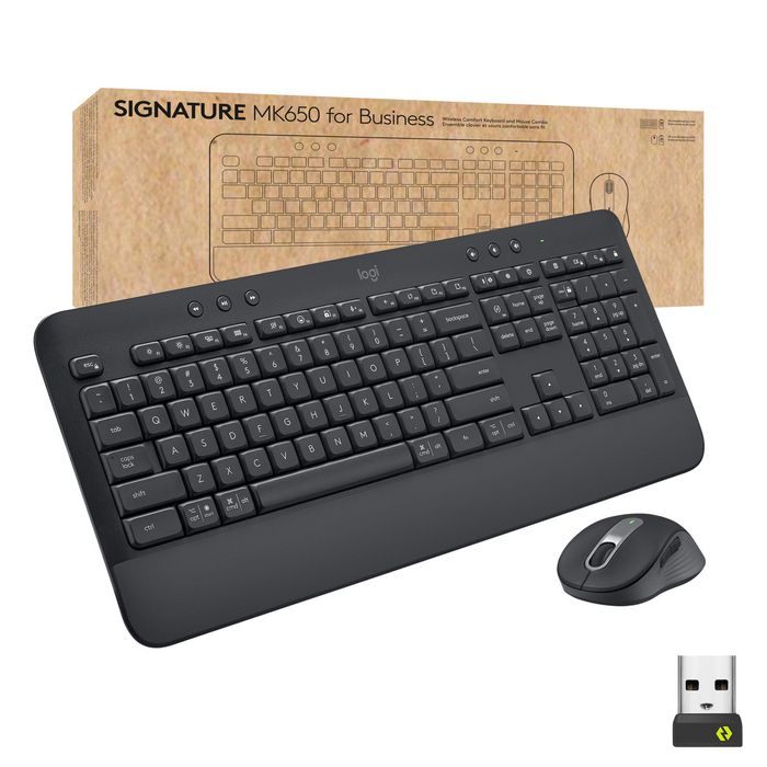 Logitech Signature Mk650 Combo For Business, Graphite, Swiss, 1 Stykk, Sen-W128235288 Grafitt 5