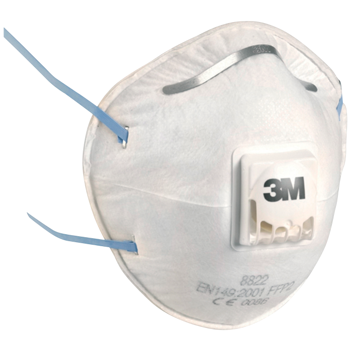 3M 8822 Støvmasker – Komfortabel, Effektiv Beskyttelse ( 8822, Hvit, 1 Stykk ) Hvit 3