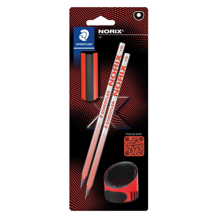 Staedtler Norix Blyanter – Ergonomisk Design, Høy Kvalitet (Sta181sbk22, Rød, 1 Eske) rød 2