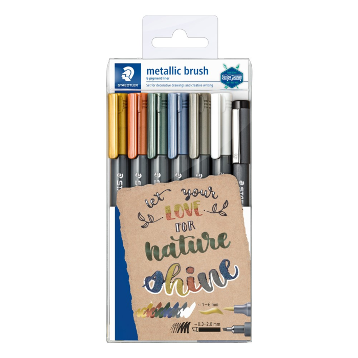 Staedtler Metallic Pens – Opaque Skriving, Ingen Pumping (Sta8321tb7, 1 Eske) 2