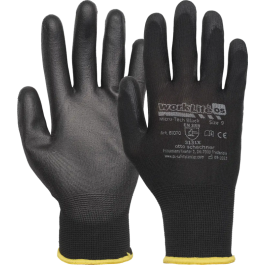 Worklife Micro-Tech, hansker, svart, 12 par, SGP-81070100-BLK-10, størrelse 10