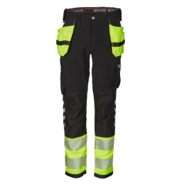 Bulldog Stretchbukse – Komfortabel, Slank Passform (Gul/svart, Størrelser 42-68), SBD-5748