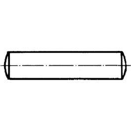 Arvid Nilsson Sylindrisk pinne DIN 6325 Stål (ubehandlet) M6 × 90