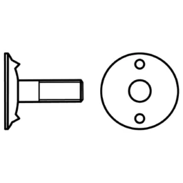 Arvid Nilsson Elevatorskrue DIN 15237 Stål (ubehandlet) M8 × 35
