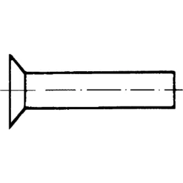 Arvid Nilsson Nagle DIN 661 Aluminium 6 × 20