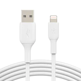 Belkin USB-A til Lightning Kabel – MFi-sertifisert, 8000+ bøyninger (BEL68879, 1 Eske)