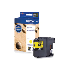 Brother MFC-J6925DW Toner – Kapasitet 1.200 Sider (BROLC12EY, Gul, 1 Eske)