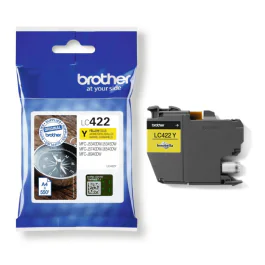 Brother LC422Y Blekkpatron – 550 Sider (BROLC422Y, Gul, 1 Eske)