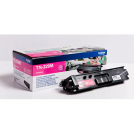 Brother Magenta Toner – Høy kapasitet, 6000 sider (BROTN329M, Magenta, 1 Eske)