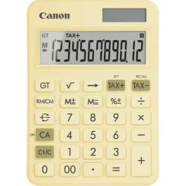 Canon Kalkulator – Bærekraftig Design, Allsidig Bruk (CAN10057, Lys gul, 1 Eske)