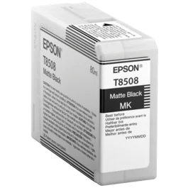 Epson T8508 Matte Black Blekk – Høy kvalitet, langvarig (EPSC13T85080N, Matt svart, 1 Eske)