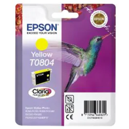 Epson T0804 Blekkpatron – Høy kapasitet (EPST08044010, Gul, 1 Eske)