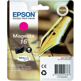 Epson T1623 Magenta Blækpatron – Høj kapacitet (EPST16234012, Magenta, 1 Eske)