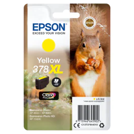 Epson T378 Blekkpatron – Høy kapasitet, Langvarig utskrift (EPST37944010, Gul, 1 Eske)