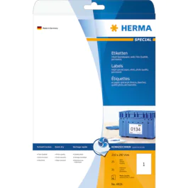 HERMA Etikett Inkjet – Fotokvalitet, Selvkleber (HER4824, 1 Eske)