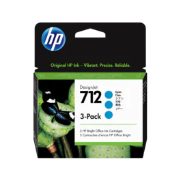 HP DesignJet Blekkpatron – Høy kvalitet, langvarig utskrift (HP3ED77A, Cyan, 1 Eske)