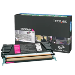 Lexmark Toner Magenta – Høy Kapasitet (LEXC5240MH, Magenta, 1 Eske)