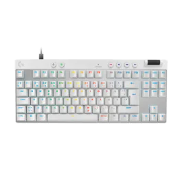 Logitech PRO X TKL RAPID Tastatur – Ultimat Presisjon (LOG920013287, Hvit, 1 Eske)