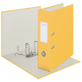 Leitz Cosy Brevordner – 180° Åpning, Stilig Design (LTZ10610019, Gul, 6 Eske)