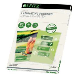 Leitz Lamineringslomme A4 – Langvarig Beskyttelse (LTZ33818, 1 Eske)
