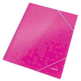 Leitz Strikkmappe WOW A4 – Holdbar og Stilig (LTZ39820023, Rosa, 10 Eske)