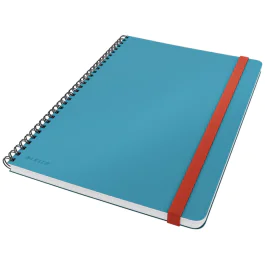 Leitz Cosy Notatbok – Spiralinnbinding, B5 Størrelse (LTZ44840061, Blå, 5 Eske)