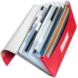 Leitz WOW Prosjektmappe – Høy Kvalitet, Lettvekts (LTZ45890026, Rød, 1 Eske)