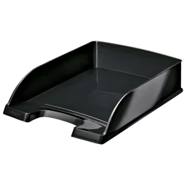 Leitz Plus WOW Brevkurv – Ekstra Robust, Stabelbar (LTZ52263095, Svart, 1 Eske)