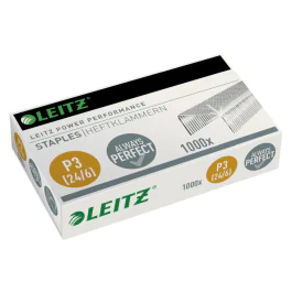 Leitz Heftestift 24/6 – Premium Kvalitet, 30 Ark (LTZ55700000, 10 Eske)