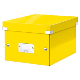 Leitz Oppbevaringsboks Click&Store – Praktisk og Elegant (LTZ60430016, Gul, 1 Eske)