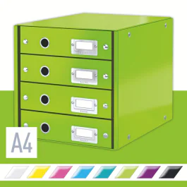 Leitz Skuffkabinett – Elegant Oppbevaring (LTZ60490054, Grønn, 1 Eske)