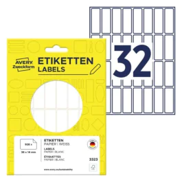 Avery 3323 Flerbruksetiketter 38 x 14 mm hvit