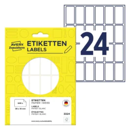 Avery 3324 Flerbruksetiketter 38 x 18 mm hvit