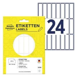 Avery 3336 Flerbruksetiketter 50 x 14 mm hvit