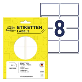Avery 3337 Flerbruksetiketter 54 x 35 mm hvit
