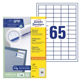 Avery 3666 Flerbruksetiketter 38 x 21,2 mm hvit