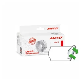 Meto 9506162 Avtakbare prisetiketter 6000 stk hvit