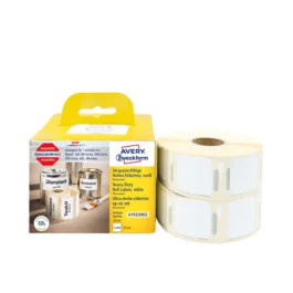 Avery A1933083 Polyesteretiketter til etikettskriver 25 x 25 mm hvit