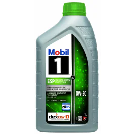 Mobil 1 ESP X2 0W-20 – Avansert Helsyntetisk Motorolje ( 54663, 12 L )