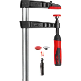 Bessey skruetvinge i smibart støpejern 1000 mm x 140 mm TG100S14-2K